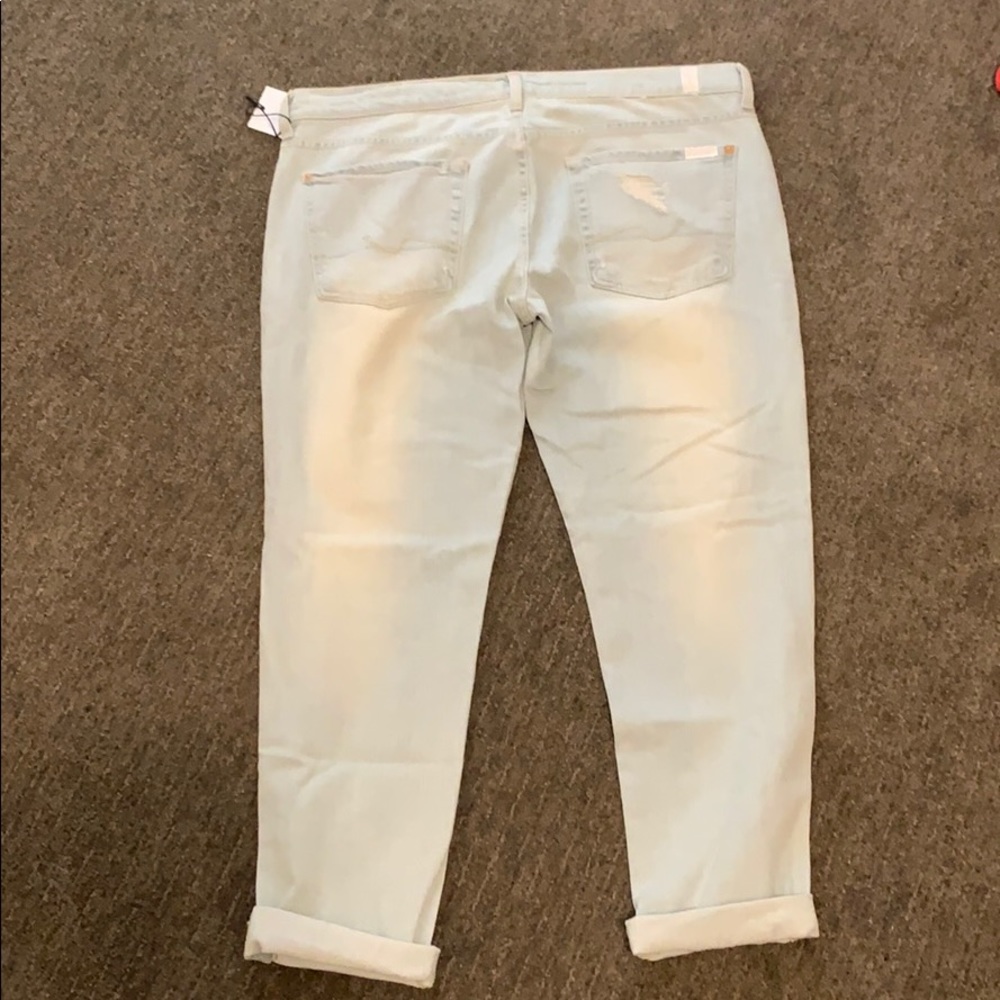 NWT 7 For All Mankind Josefina Destroyed Skinny Boyfriend Jeans 31 - Picture 8 of 12